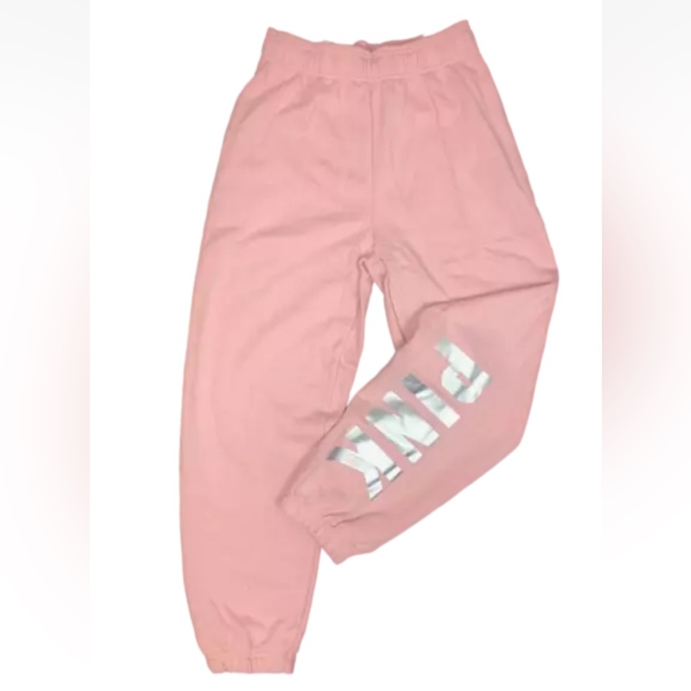 Victoria’s Secret Pink Everyday Lounge Campus fleece Pants Pink Logo XXL